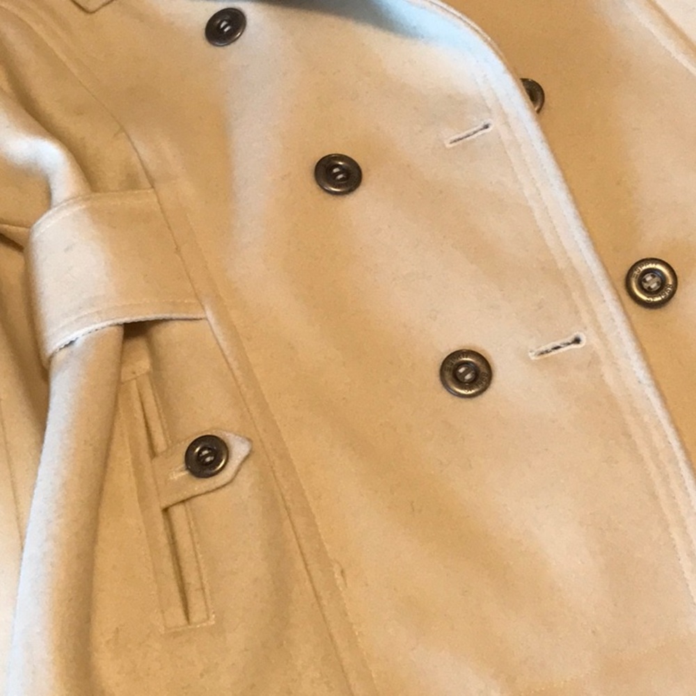 Esprit Pea Coat - Size L - Winter White - Picture 10 of 13